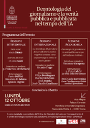 Deontologia del giornalismo e la verità pubblica e pubblicata nel tempo dell